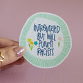 Punch Racists Funny Glossy Waterproof Sticker